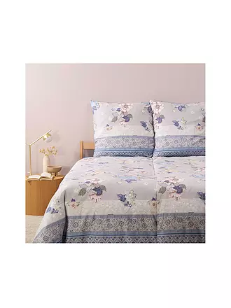 BASSETTI | Satin Bettwäsche HANAMI 70x90cm/140x200cm Blau | 